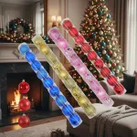 Adornos Navideños Premium Tubo Bolas De Navidad 6cm X90 Udes