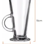 Set X6 Unidades Jarros Submarino Cafe Vaso Vidrio 335ml