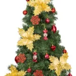 Arbol Navidad Tronador Slim Verde 1,50mt + Kit Decoracion