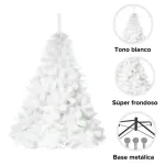 Arbol De Navidad Fabesa Patagonia Blanco 180 Cm X 145 Cm
