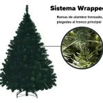 Arbol De Navidad Arbolito Pino Montañes Deluxe 1,30mts Base Metalica Verde