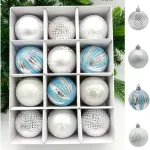 Navidad Adornos Bolas Navideñas Decoradas 6cm X12 Piezas