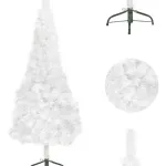 Árbol De Navidad Tronador Slim Blanco 1.50mts Base Metal