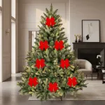 Adorno Navideño Decoracion Arbol De Navidad Moño 14cm