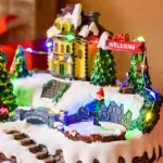 Adorno Navidad Escena Dickens Con Luz Sonido Y Movimiento