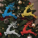 Set X4 Adorno Colgante Reno Navideño Deco Arbolito Navidad