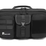 Riñonera Tactica Grande Ajustable Sistema Molle Bolsillos Color Negro