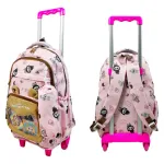 Mochila Carrito Escolar + Cartuchera La Bubu Base Reforzada