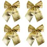 Adorno Colgante Navidad Moño 9cm Para Decoración Navideño X4