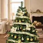 Arbolito Navidad Montañes Deluxe 1.50mts Con Adornos Oro