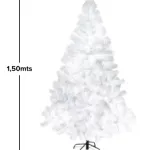 Arbol Navidad Blanco Tronador De Lujo 1.50m Pie Metal Deco