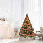 Arbol De Navidad Tronador Lujo 2,10mts Con Adornos Kit X60