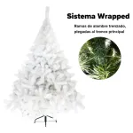 Arbolito De Navidad Blanco Montañes Deluxe 2,30mts Pie Metal