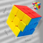 Cubo Magico Rompecabezas Profesional 3x3x3 Velocidad Rubik Estructura Amarillo