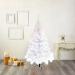 Árbol De Navidad Tradicional Expreso Polar Tronador De Lujo De 150cm Blanco