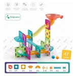 Bloques Magneticos 47 Piezas Laberinto De Bolitas Para Armar