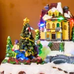 Adorno Navidad Escena Dickens Con Luz Sonido Y Movimiento