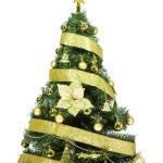 Arbol Navidad Tronador De Lujo 1,50mts + Kit 40 Adornos Oro