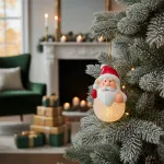 Bolas Navidad Adorno Navideño Con Luz Para Arbol