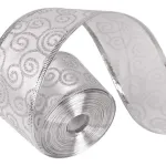 Cintas Navideñas Pack X3 Adornos Glitter 5cm 2,70mts Navidad