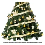 Arbolito Navidad Extra Lujo Patagonia 1.30mt Deco Oro Deco