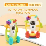 Sonajero Para Bebes Maraca Astronauta Didáctico Color Blanco