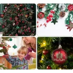 Navidad Adornos X73 Bolas Estrellas Figuras Collar Puntal