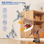 Dinosaurio Velociraptor Juguete Articulado Con Luz Y Sonido