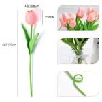 Tulipan Artificial Flores Artificiales Decoracion Ramo X20