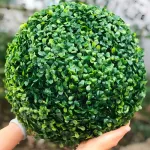 Esfera Toparia Artificial Plástico Verde 18cm Expreso Polar