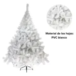 Arbol De Navidad Blanco Montañes Deluxe 1,30mts Pie Metal