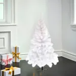 Árbol De Navidad Tradicional Expreso Polar Tronador De Lujo De 150cm Blanco