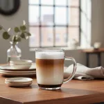 Set X4 Tazas De Cafe Doble Vidrio 430ml Mug Transparente