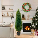 Corona Navideña Decorada Adornos Navidad 38cm