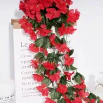 Ramo Flor Planta Colgante Jardin Artificial Interior 80cm