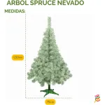 Arbol De Navidad Canadian Spruce Nevado 1.5mts