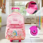 Mochila Escolar Infantil Carrito Con Ruedas Para Niñas Nenas