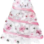 Arbol Navidad Blanco Tronador De Lujo 1.80mts + Kit Rosa