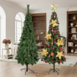 Arbol De Navidad Decorado Slim Verde 1,80mt + Kit Decoracion