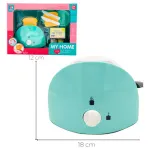 Tostadora Con Accesorios Juguete Con Mecanismo Real Cocina Color Agua