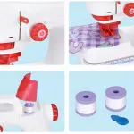 Maquina De Coser Juguete Infantil A Pilas Con Luz Y Sonido Color Blanco