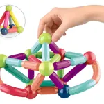 Juego De Bloques Magnéticos Para Armar X42 Piezas Educativo Didáctico Infantil Con Barras Y Esferas Imanes 3d Construcción Creativa Regalo Niños Y Niñas Levys Bazar