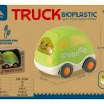 Auto De Juguete Bioplastico Vehículo Camioncito Ecológico Color Amarillo Personaje Bioplastic