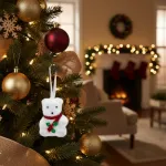 Adorno Colgante Árbol Navidad Oso X2 Decoración Navideña