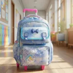 Mochila Escolar Infantil Carrito Con Ruedas Para Niñas Nenas