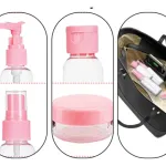 Kit Neceser Frascos De Viaje Avión Envases Recargables X6