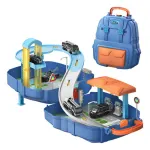 Juguete Mochila Pista De Autos Policía Bombero Construcción