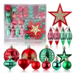Navidad Adornos X73 Bolas Estrellas Figuras Collar Puntal