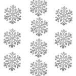 Adorno Colgante Copo De Nieve Decoración Arbol Navidad X10u