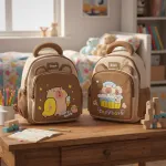 Mochila Infantil Jardin Capibara Para Niños Niñas Escolar